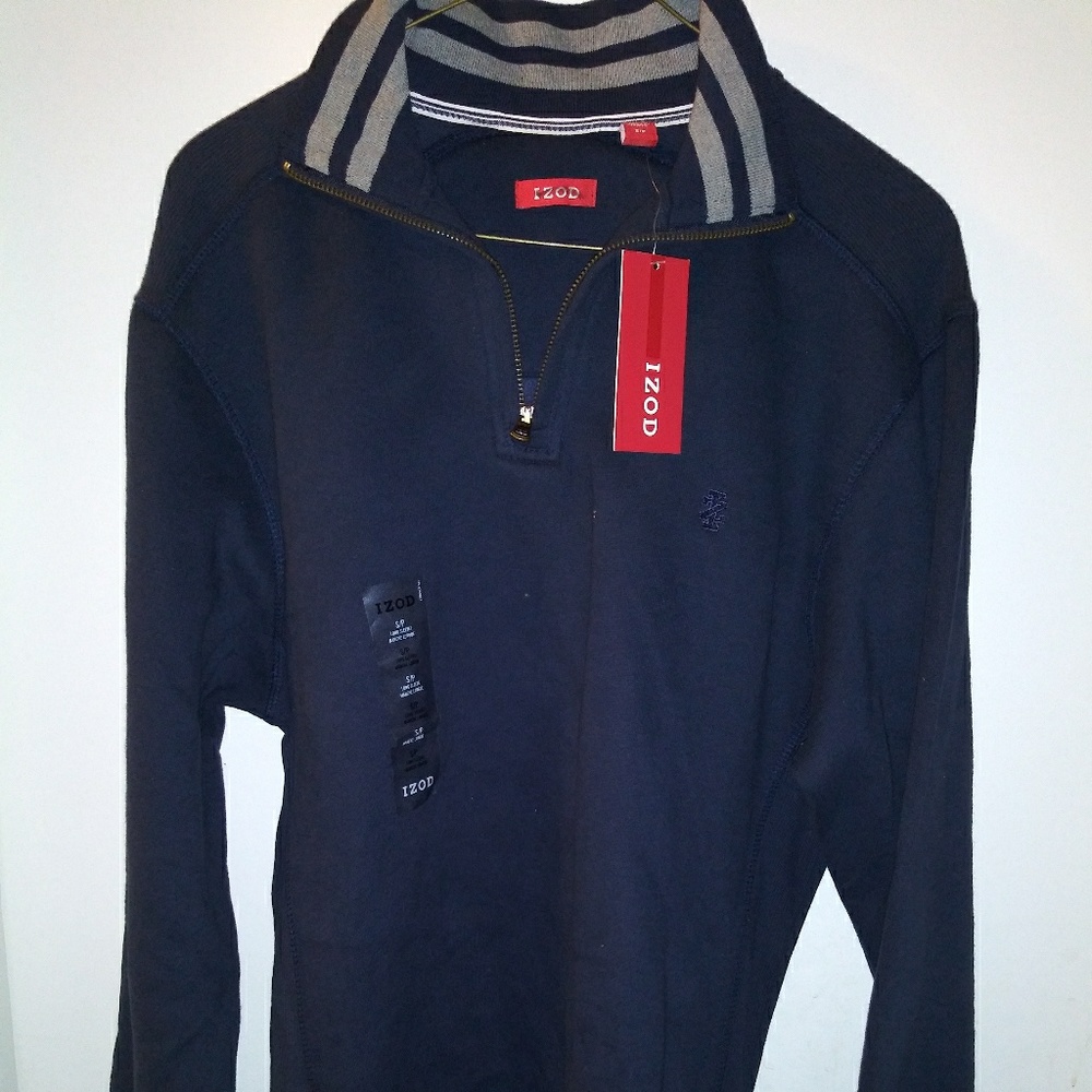 ⭐⬇Men Long Sleeve Half Zip Collared Sweater